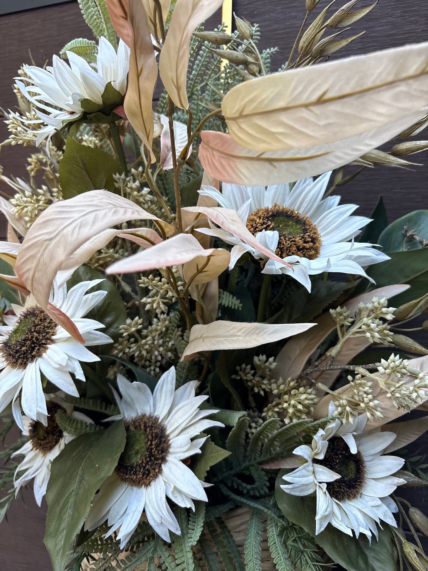 Panier floral d’automne fait à la main par La Fabrique 4 Saisons