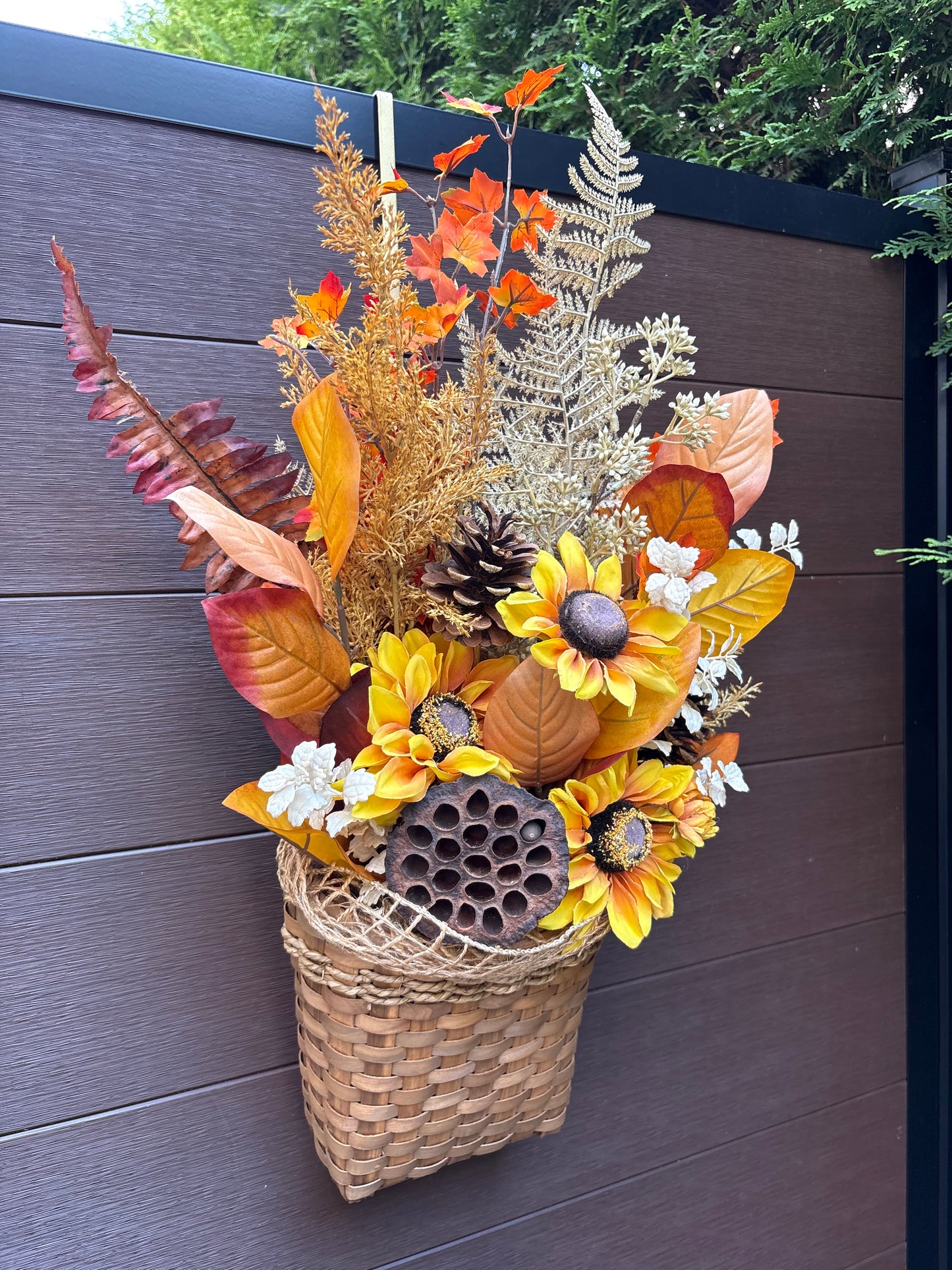 Panier d’automne fait à la main par La Fabrique 4 Saisons