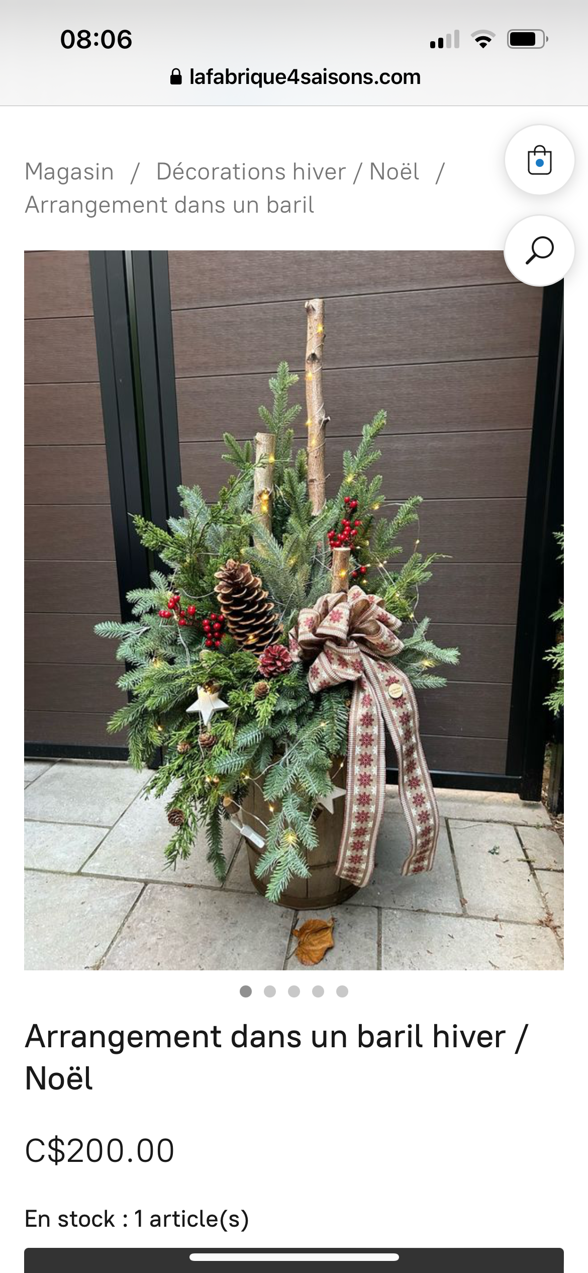 Arrangements hiver