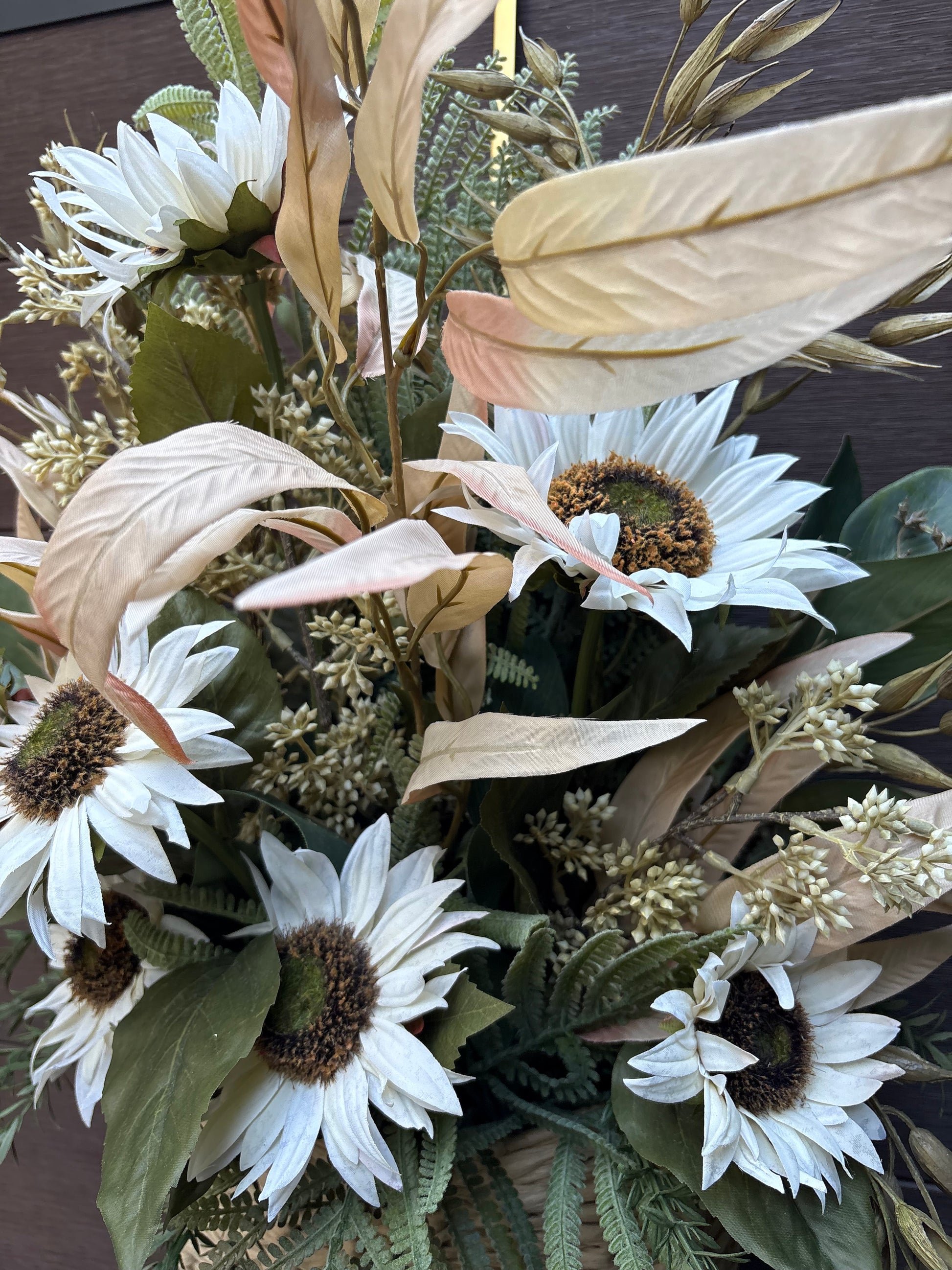 Panier floral d’automne fait à la main par La Fabrique 4 Saisons