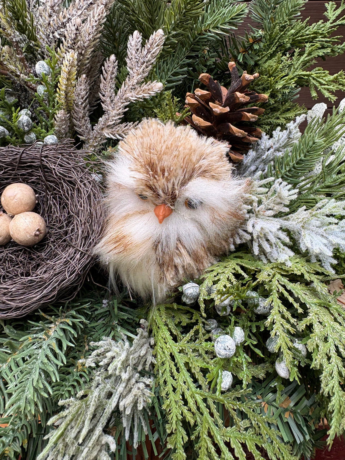 Décoration intérieure d’hiver rustique chic – 28 × 18 po