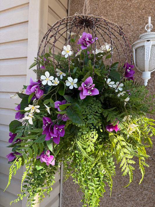 Luminous Sphere – Mauve Bougainvillea & Fern | Béatrice Collection