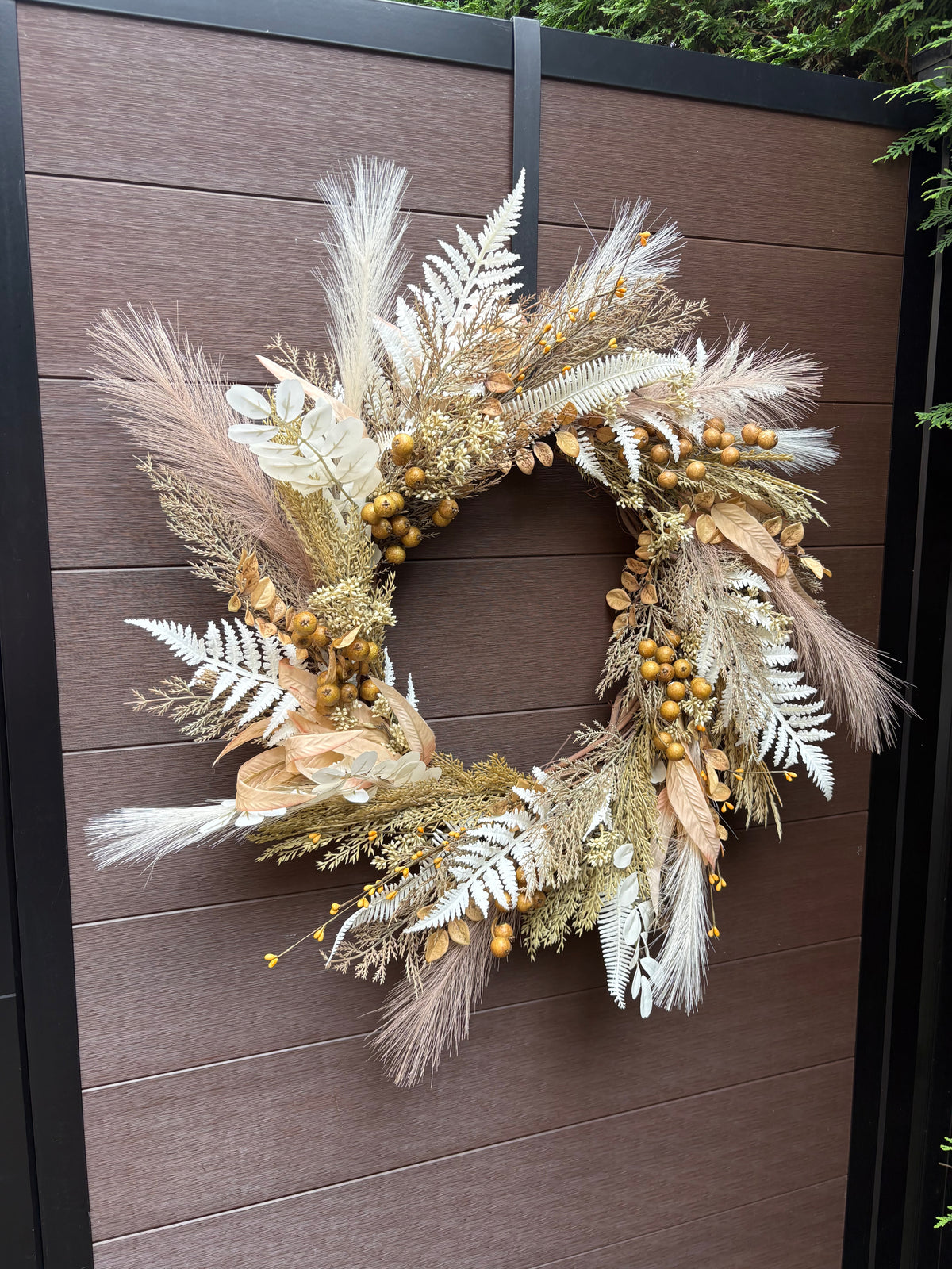 Rustic Chic Artificial Autumn Wreath