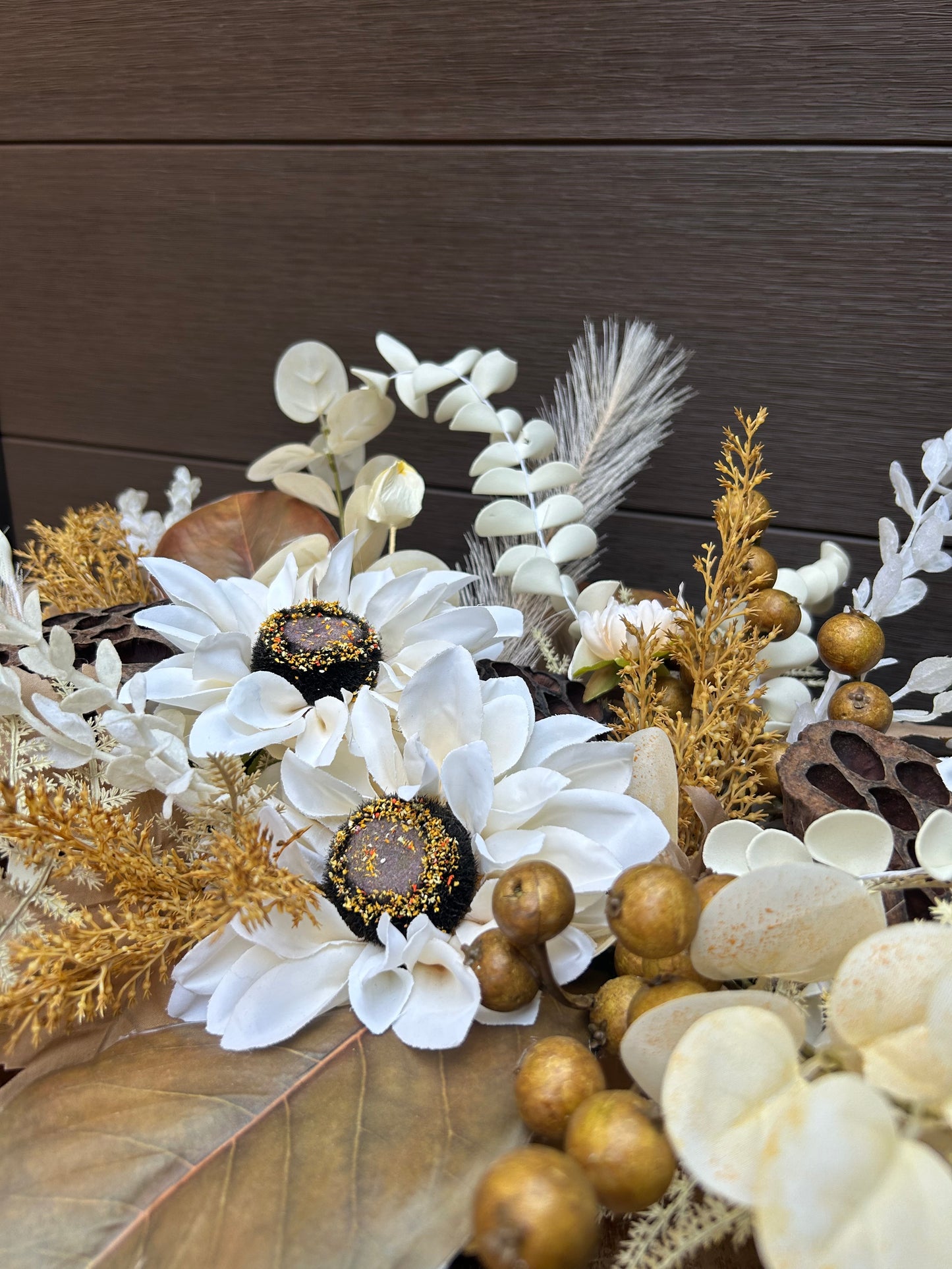 Centre de table automnal naturel