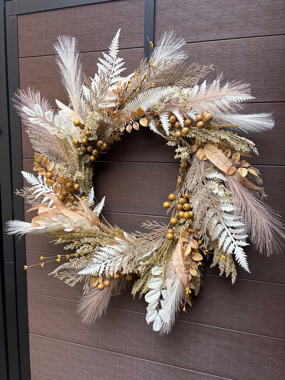 Rustic Chic Artificial Autumn Wreath