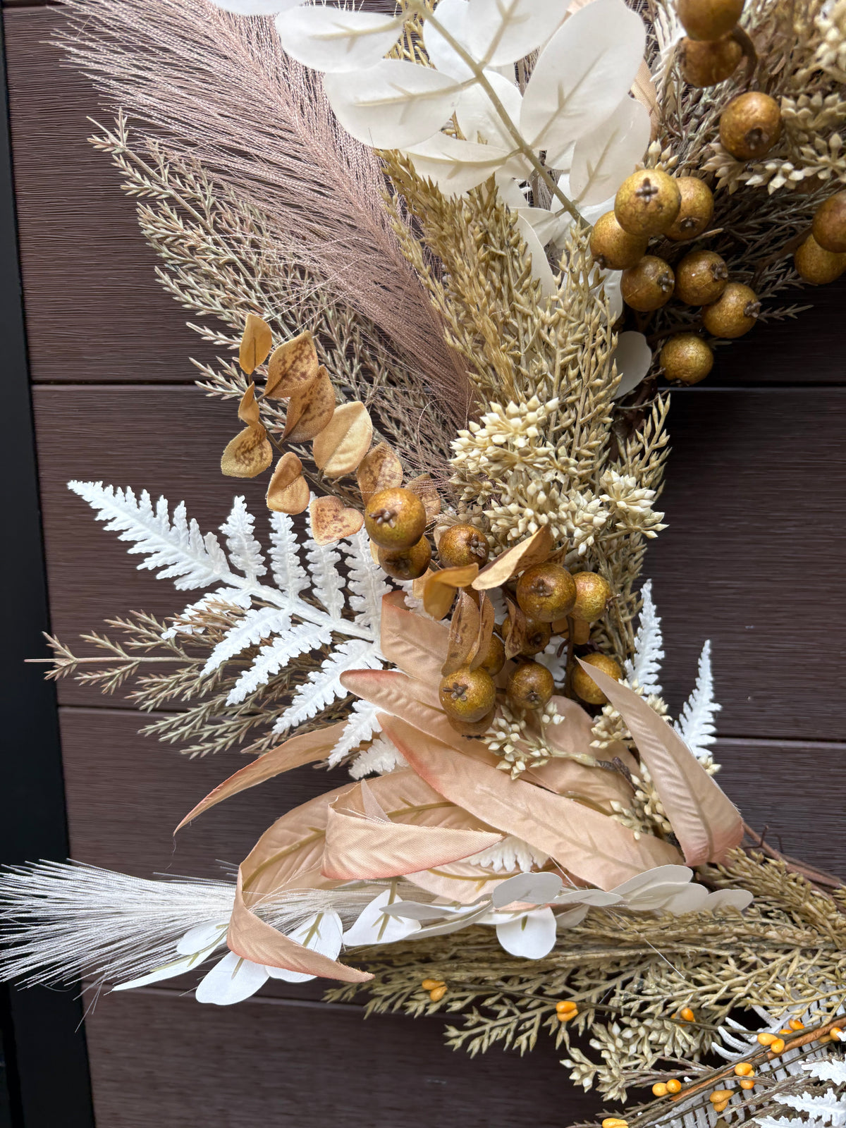 Rustic Chic Artificial Autumn Wreath