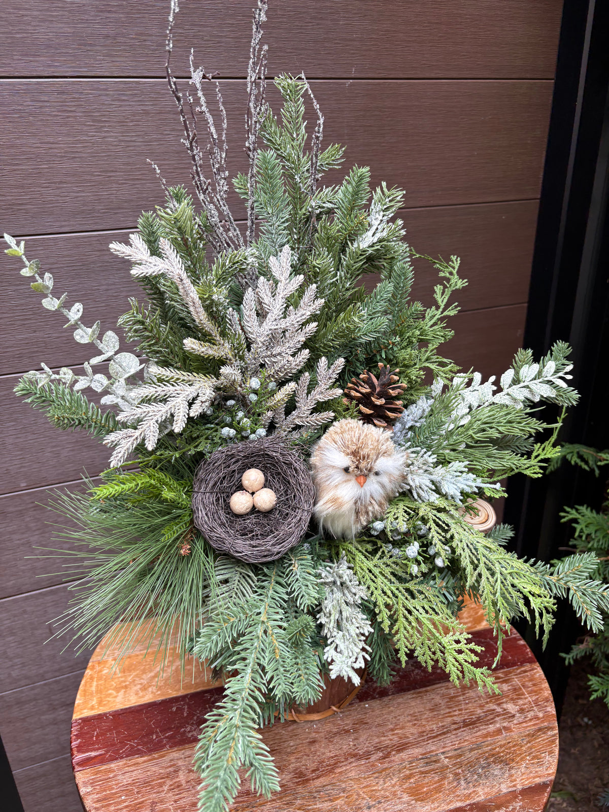 Décoration intérieure d’hiver rustique chic – 28 × 18 po