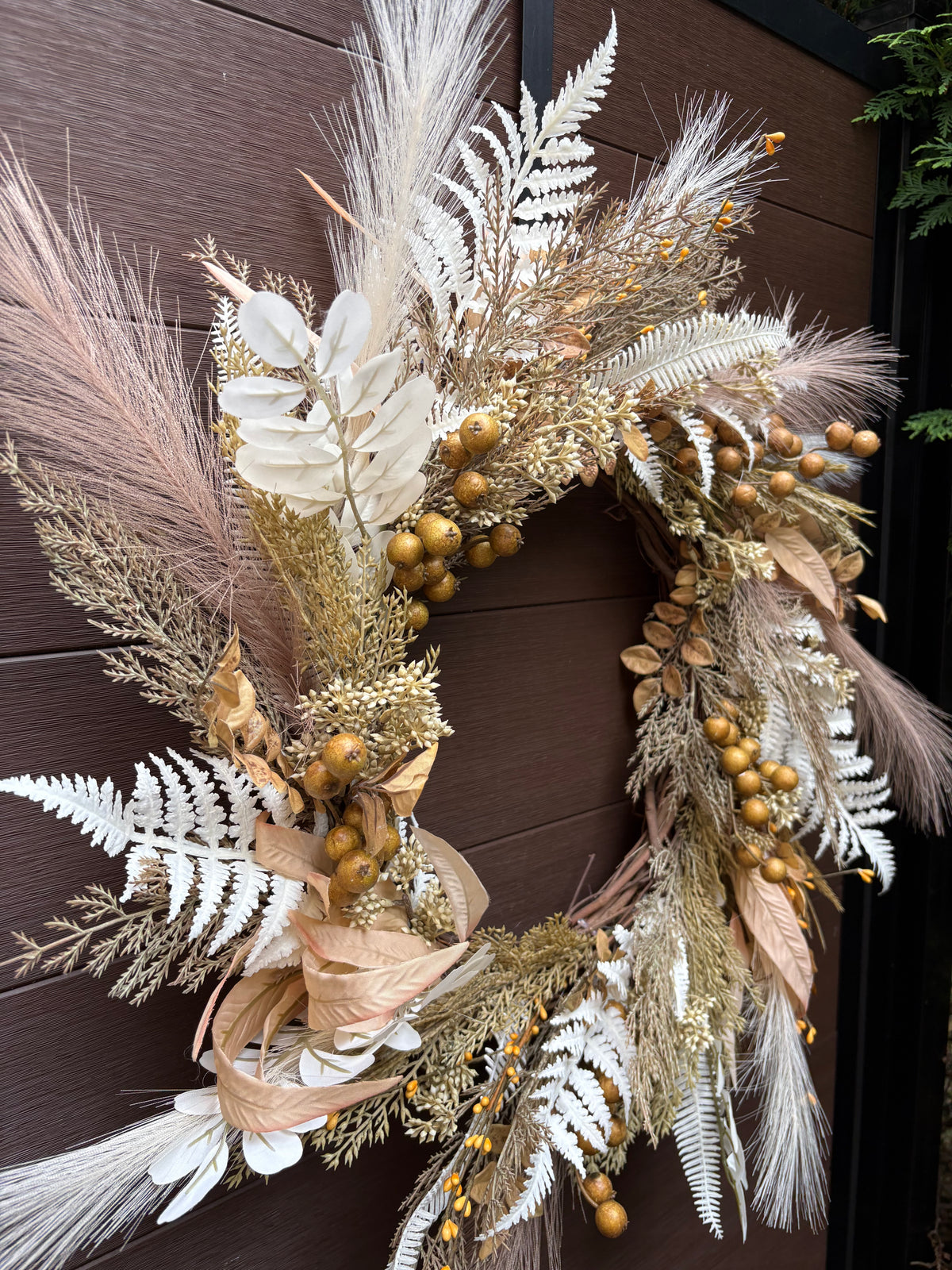 Rustic Chic Artificial Autumn Wreath
