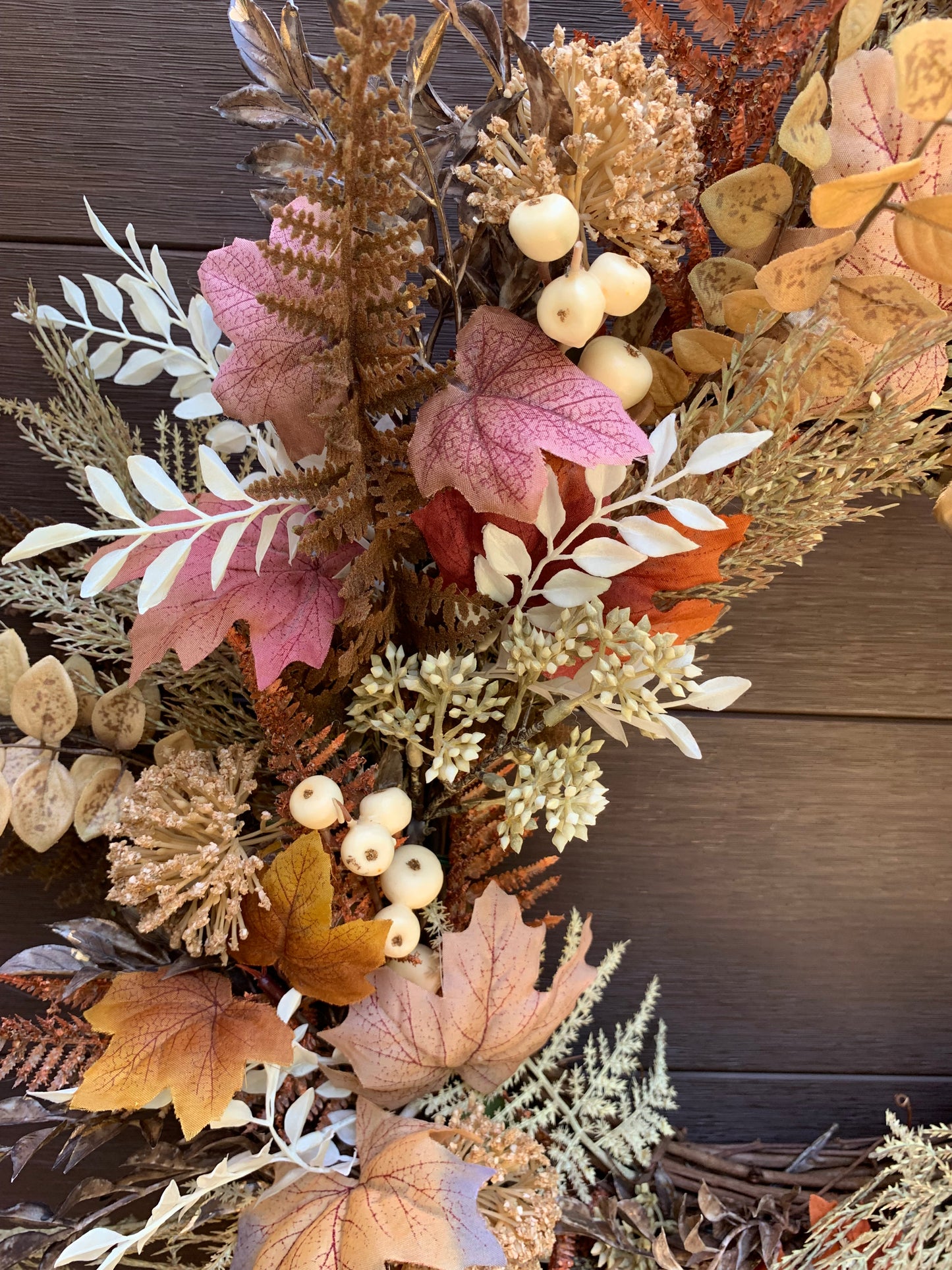 Couronne Automnale Naturelle Rustique Chic