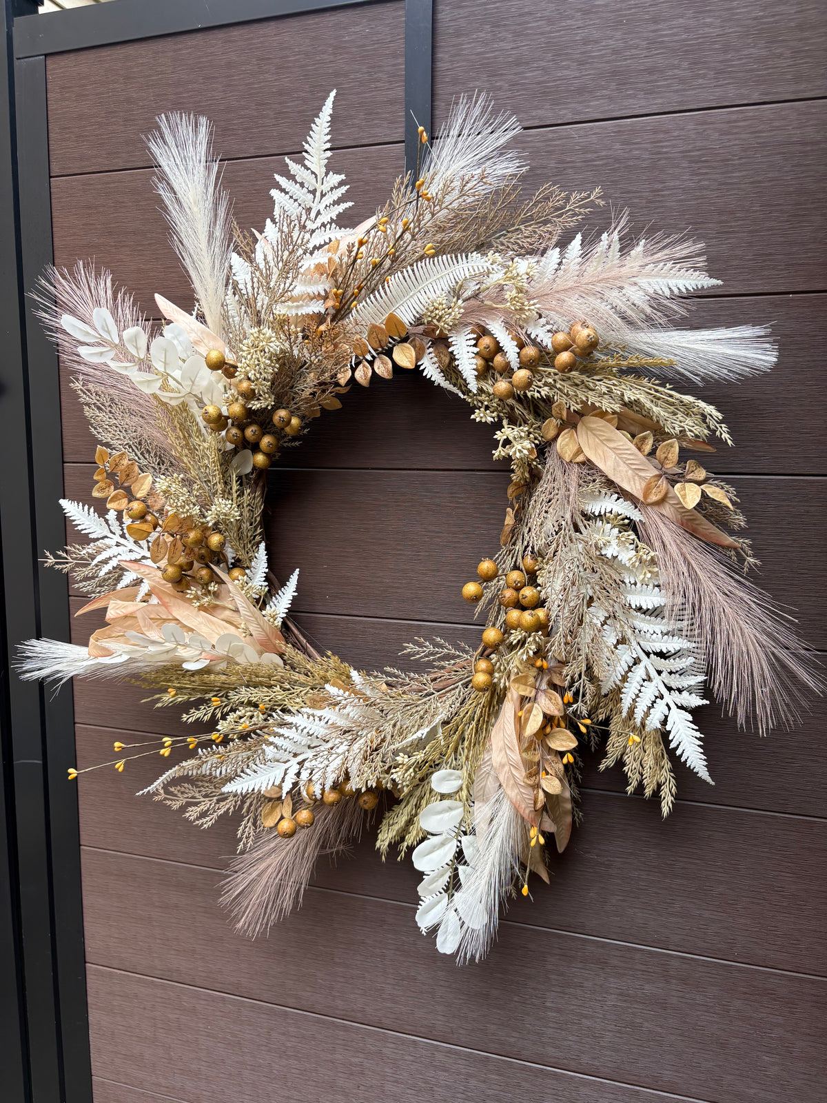 Rustic Chic Artificial Autumn Wreath