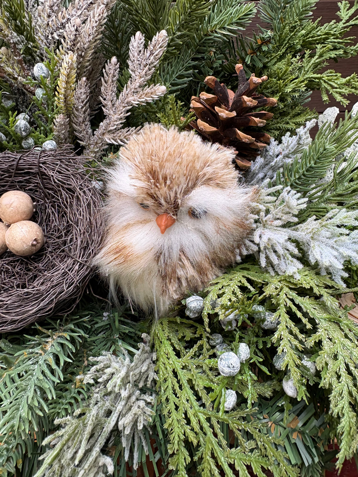 Décoration intérieure d’hiver rustique chic – 28 × 18 po