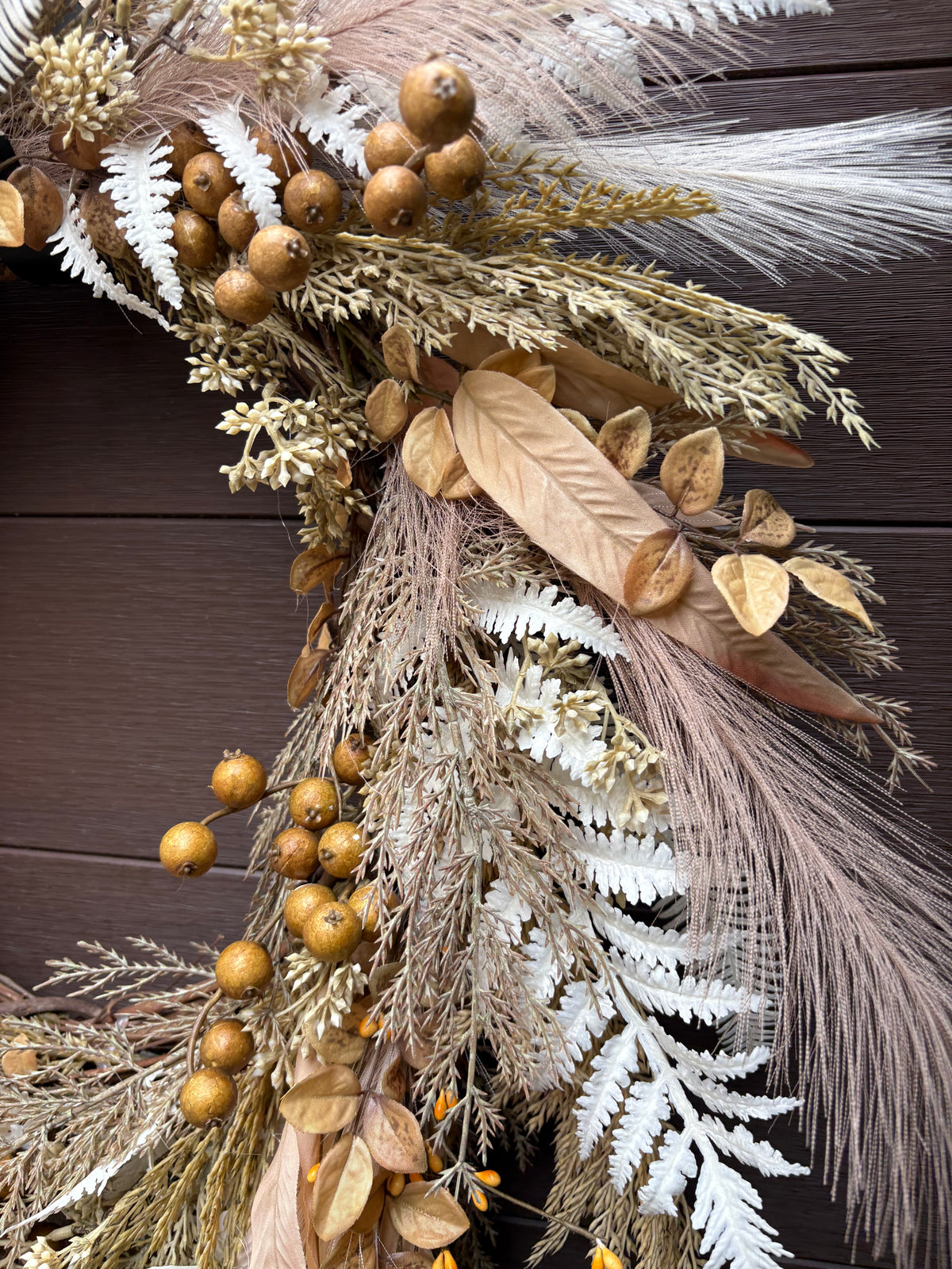 Rustic Chic Artificial Autumn Wreath