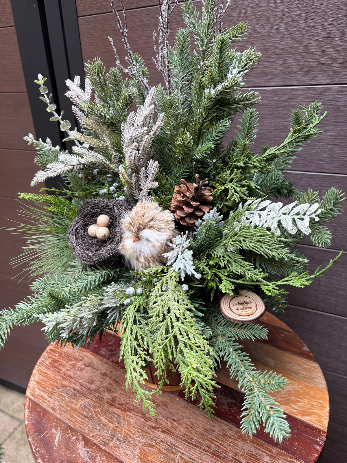 Décoration intérieure d’hiver rustique chic – 28 × 18 po