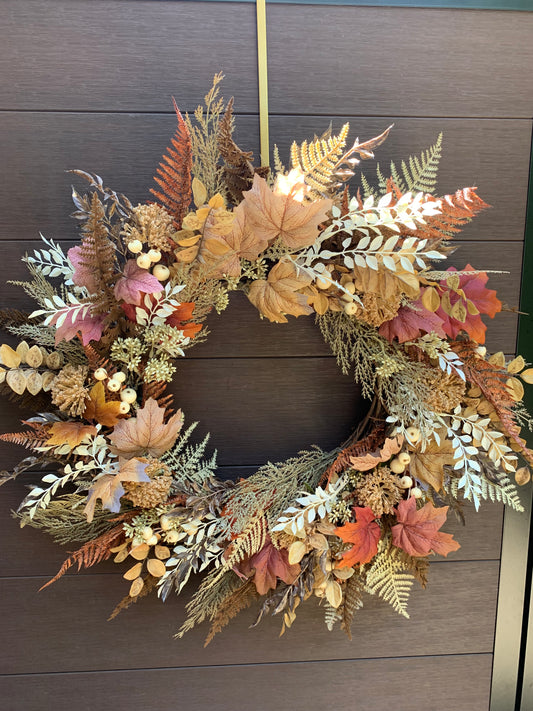 Couronne Automnale Naturelle Rustique Chic