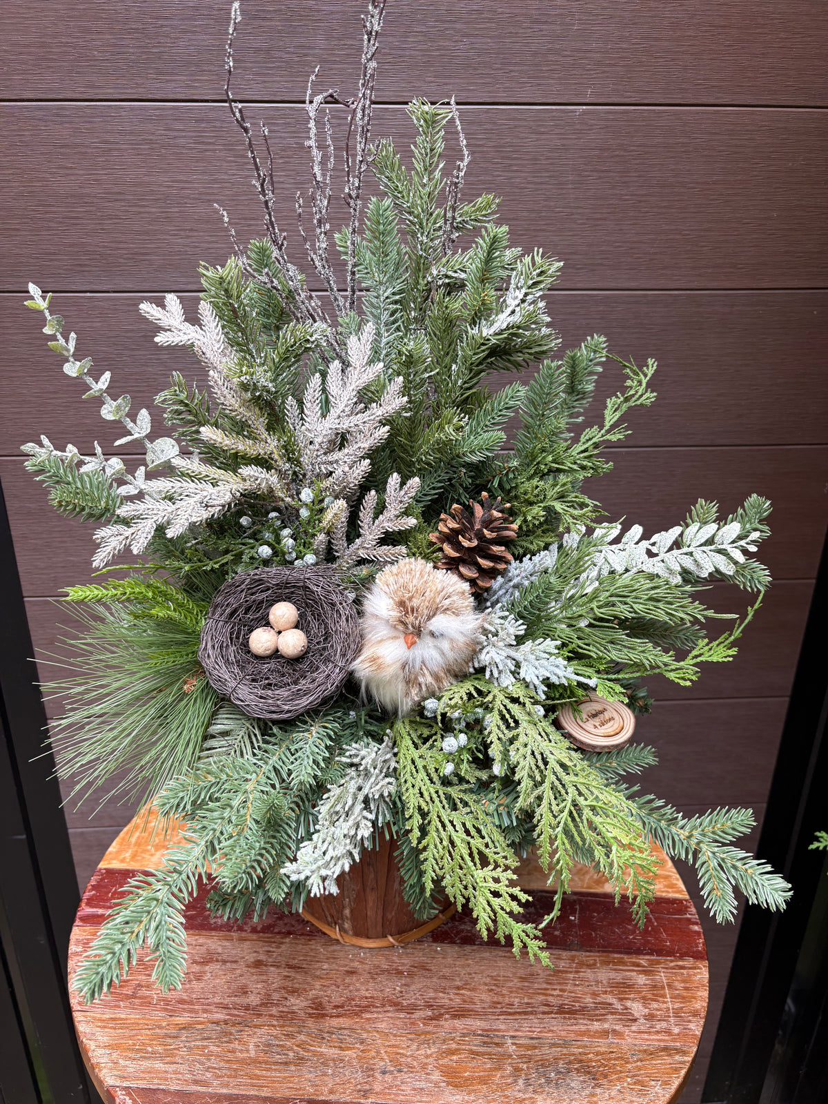 Décoration intérieure d’hiver rustique chic – 28 × 18 po