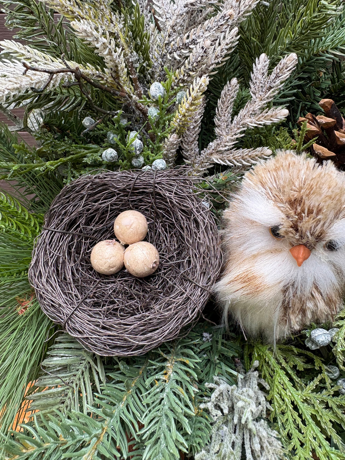 Décoration intérieure d’hiver rustique chic – 28 × 18 po