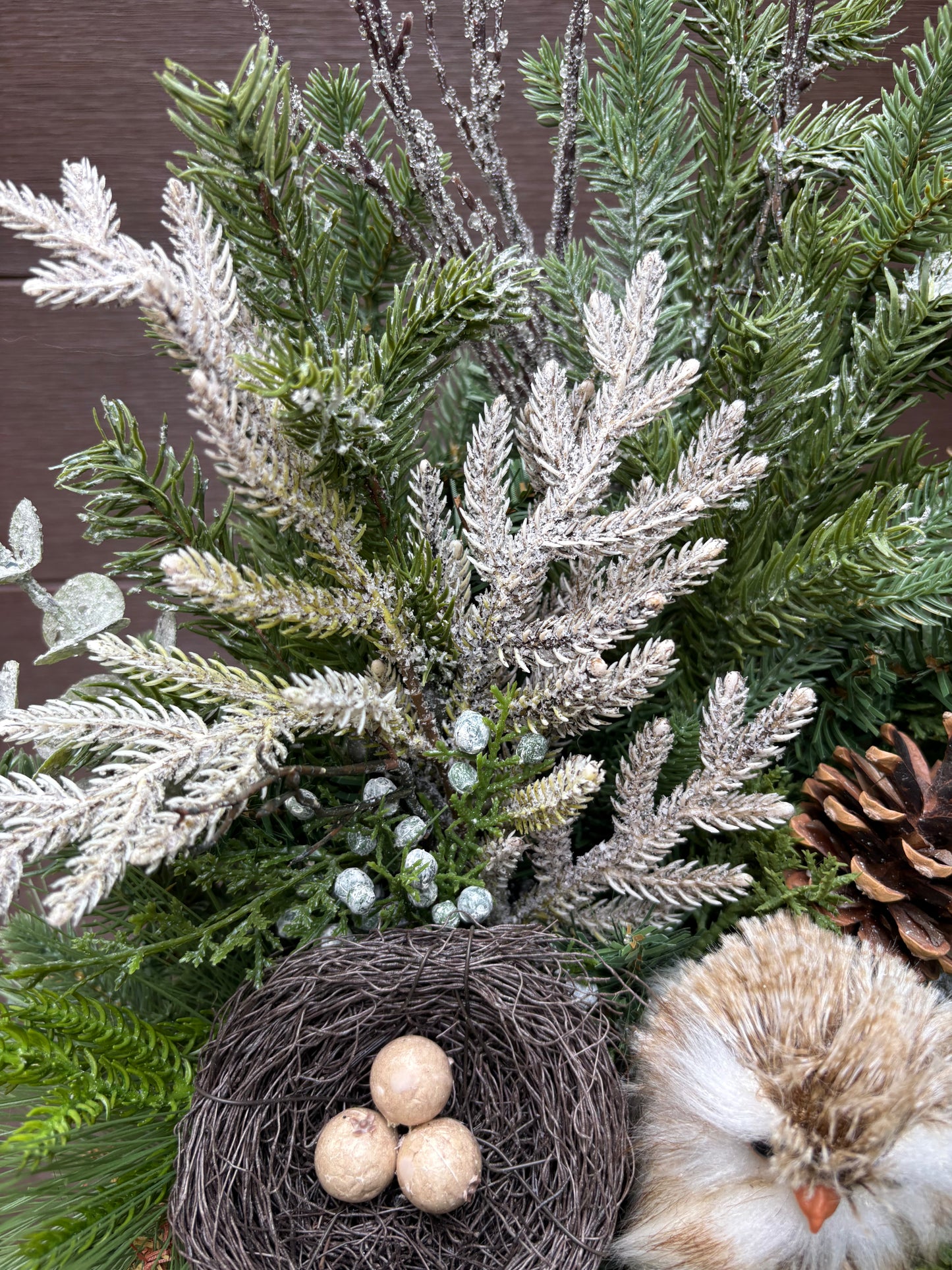 Décoration intérieure d’hiver rustique chic – 28 × 18 po